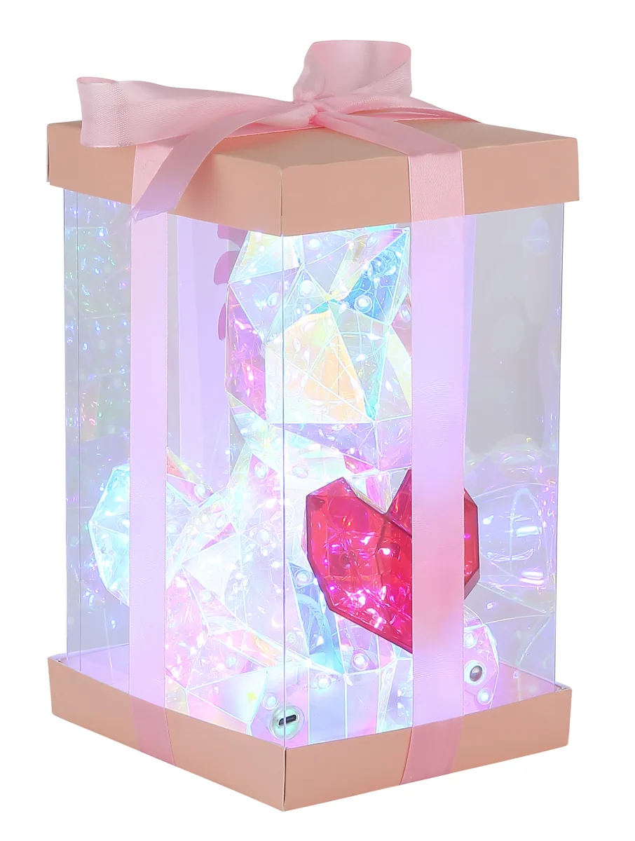 Globo BRONDAR table lamp - plastic clear crystal effect - plastic red crystal effect