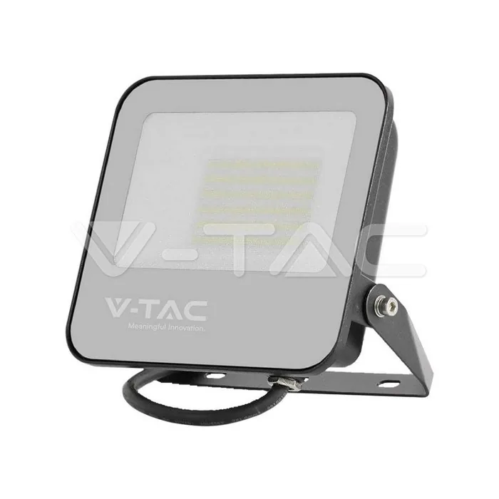 V-Tac 50W LED Floodlight Black Body 6500K Super Bright 185lm/W