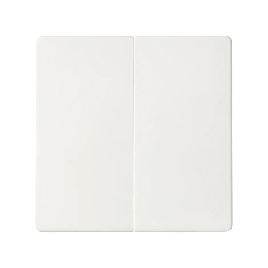 Simon Double switch with screw terminal connection system matt white Simon 82 Concept