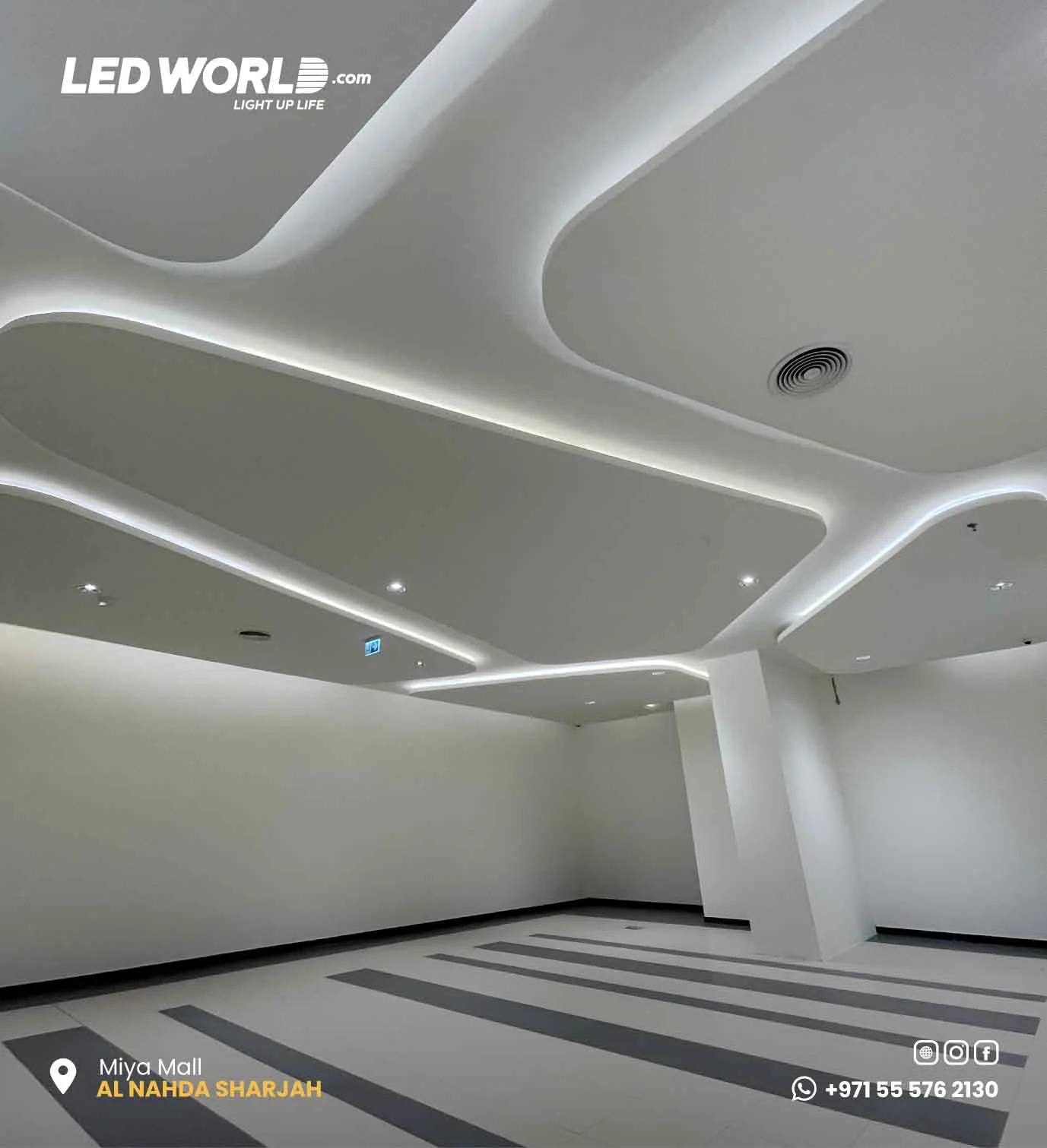 Miya Mall – Al Nahada Sharjha – commercial lighting by LEDWORLD in Al Nahda – photo 4