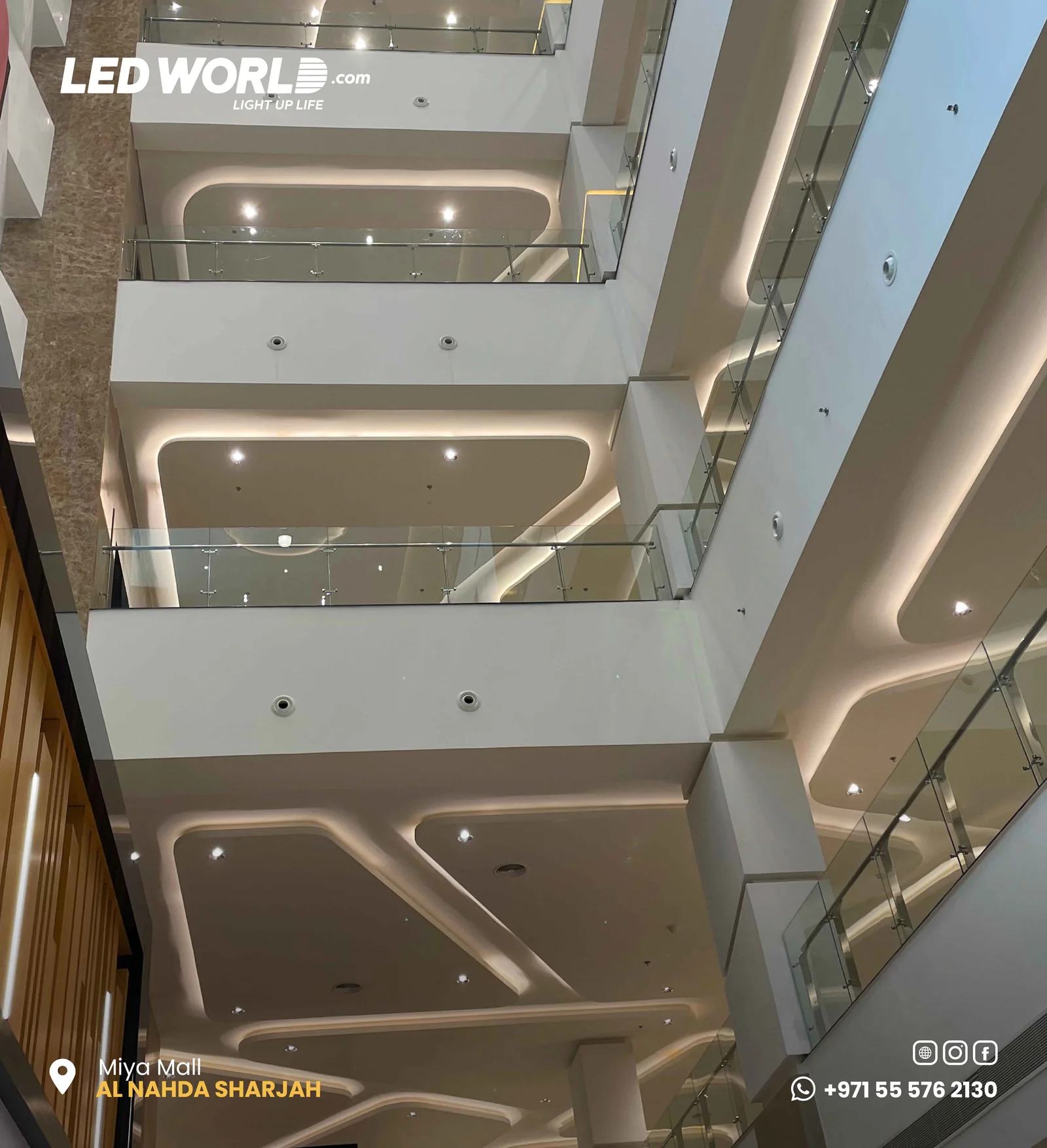 Miya Mall – Al Nahada Sharjha – commercial lighting by LEDWORLD in Al Nahda – photo 2