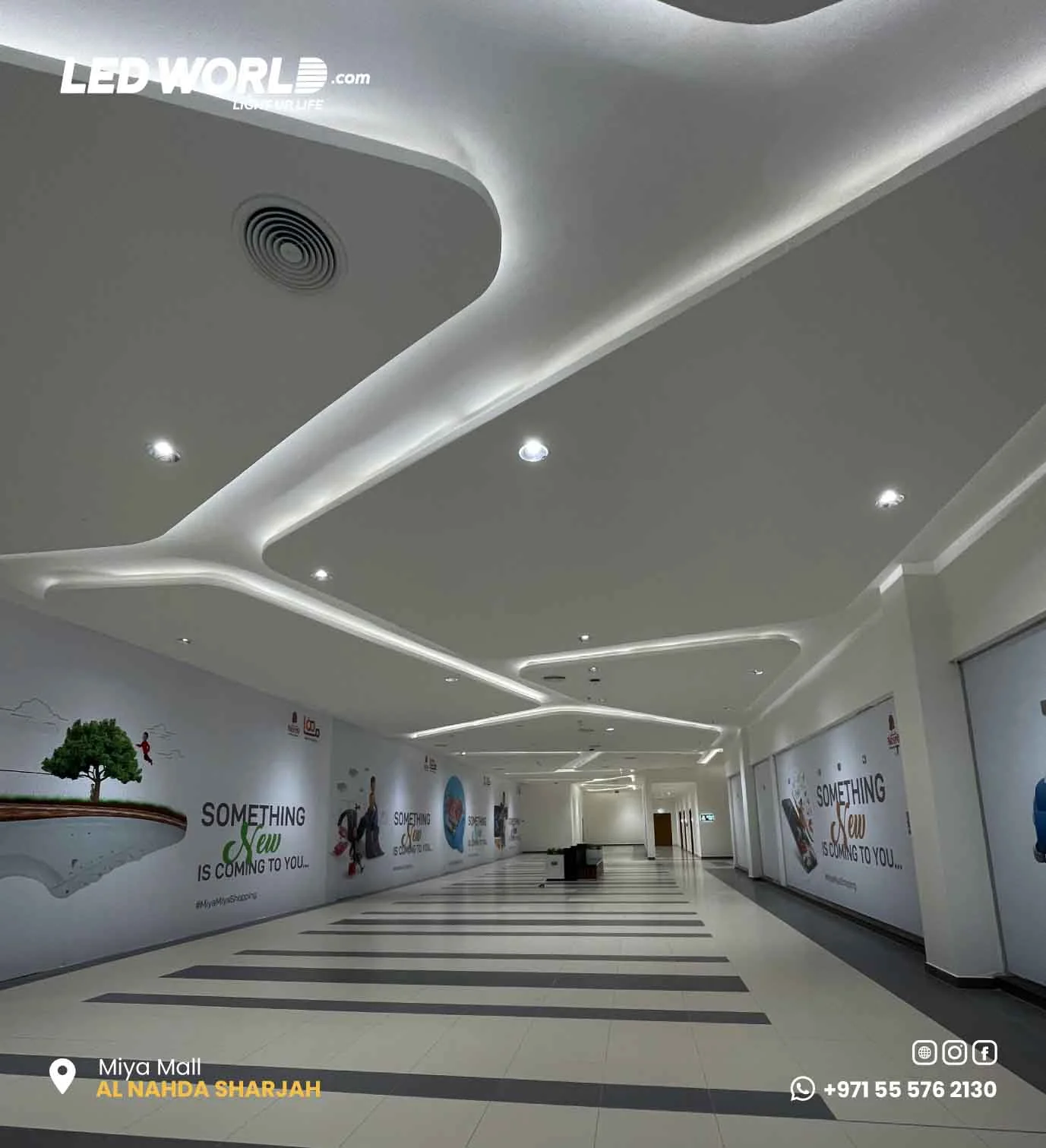 Miya Mall – Al Nahada Sharjha – commercial lighting by LEDWORLD in Al Nahda – photo 5