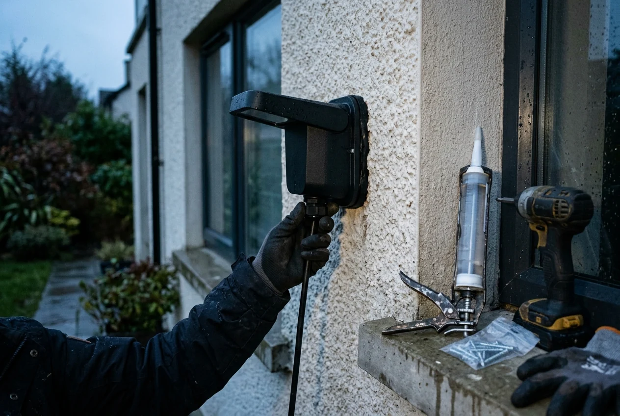 Outdoor Fixture Installation — Weatherproofing Methods