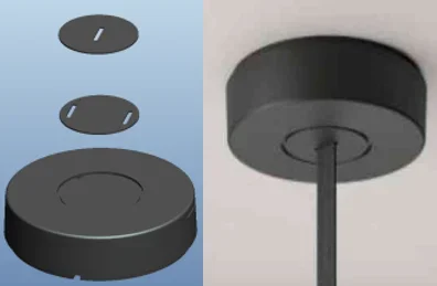 Lumideco Braid Series Black Finish Braided Tape Modular Systems Surface Canopy With 100W DRIVER(220-240VAC) LDMBA109