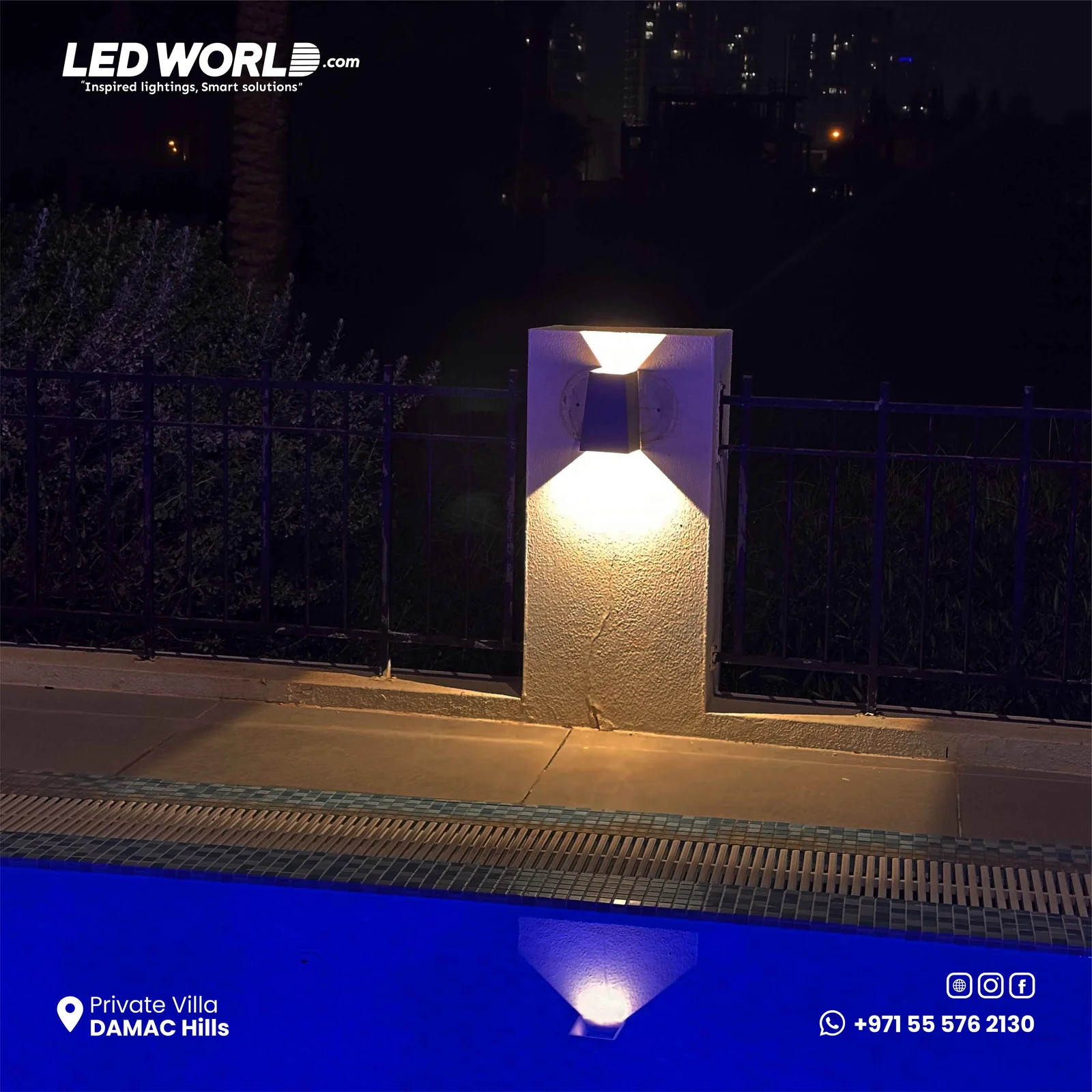 Damac Hills – Private Villa – residential lighting by LEDWORLD – photo 6