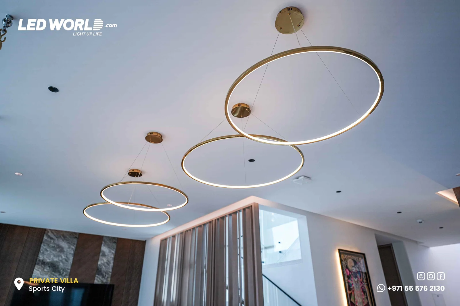 Private Villa – Abu Dhabi – residential lighting by LEDWORLD – photo 5