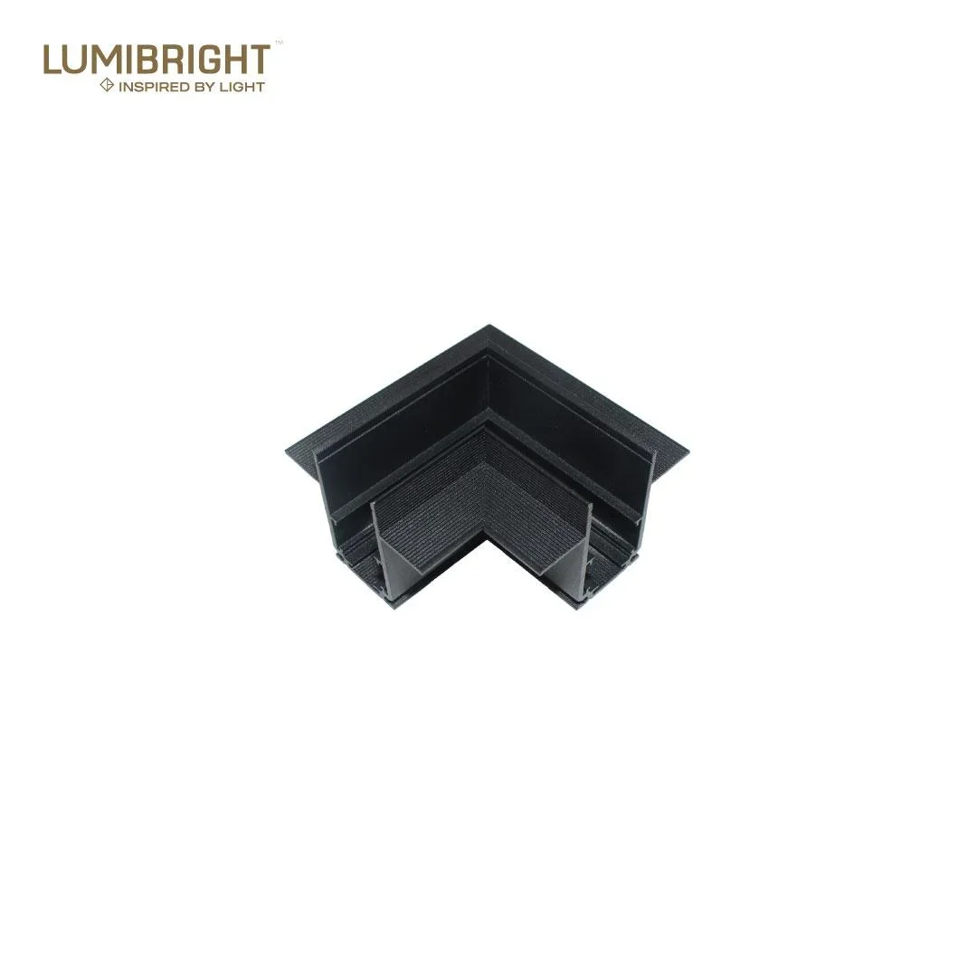 Lumibright Ilume-dim Series 90°CORNER Connector For Recessed Magnetic Track