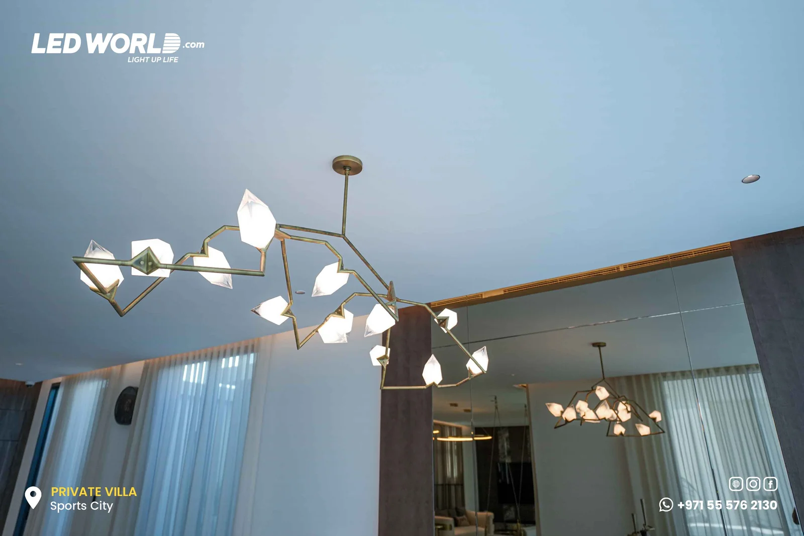 Private Villa – Abu Dhabi – residential lighting by LEDWORLD – photo 8