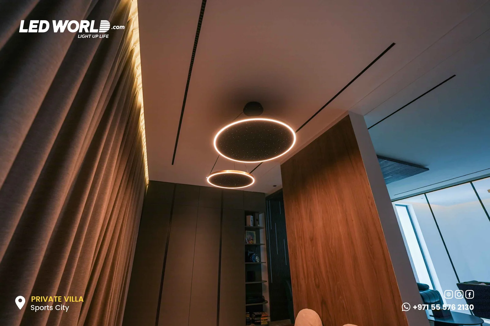 Private Villa – Abu Dhabi – residential lighting by LEDWORLD – photo 9