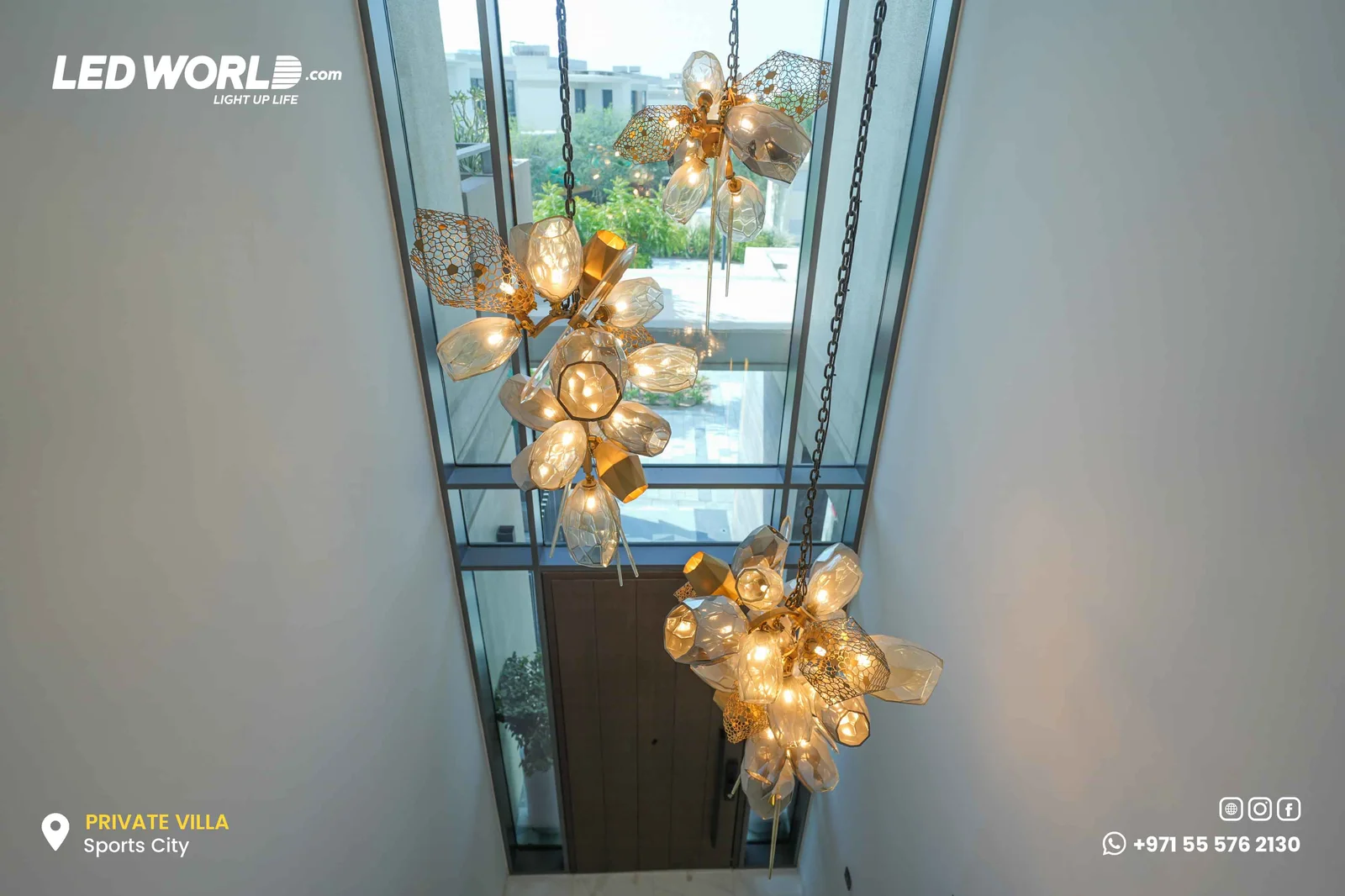 Private Villa – Abu Dhabi – residential lighting by LEDWORLD – photo 7