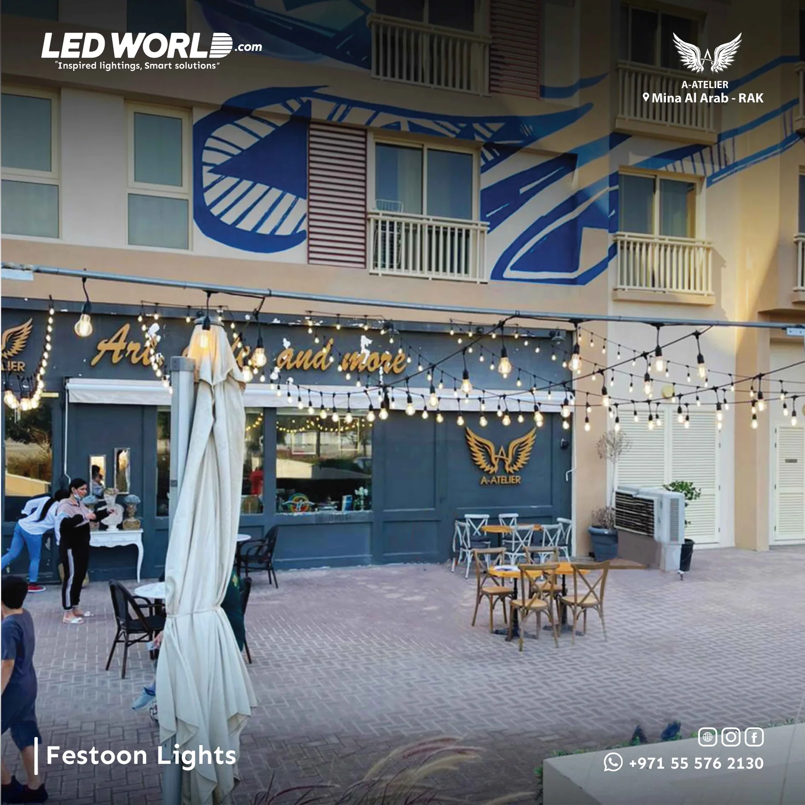A-atlier Art And Coffee – hospitality lighting by LEDWORLD in UAE – photo 5