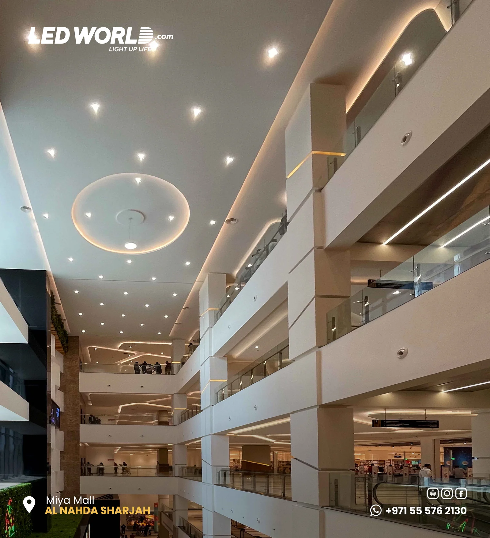 Miya Mall – Al Nahada Sharjha – commercial lighting by LEDWORLD in Al Nahda – photo 3