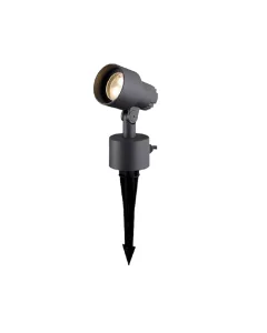 CINDY TABLE LAMP - METAL BLACK MATT - E27 - TEXTILE GRAY DECORATIVE PUNCHING