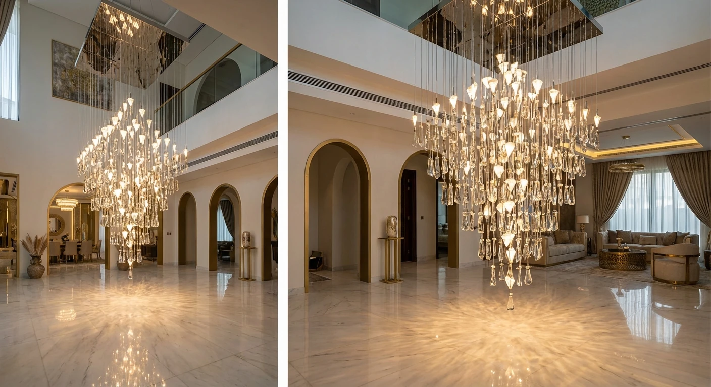 Chandeliers Selection Guide for Dubai Homes: From Classic Crystal to Modern Design