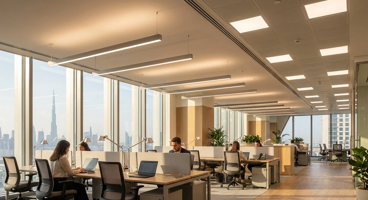 Commercial Office Lighting Standards UAE: Design Guide for Modern Workspaces